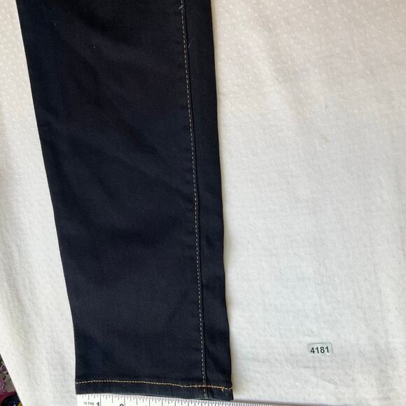 Ana Women Skinny Jeans size 12 US Dark Blue Mid Rise Stretch Boot Cut - Picture 6 of 11